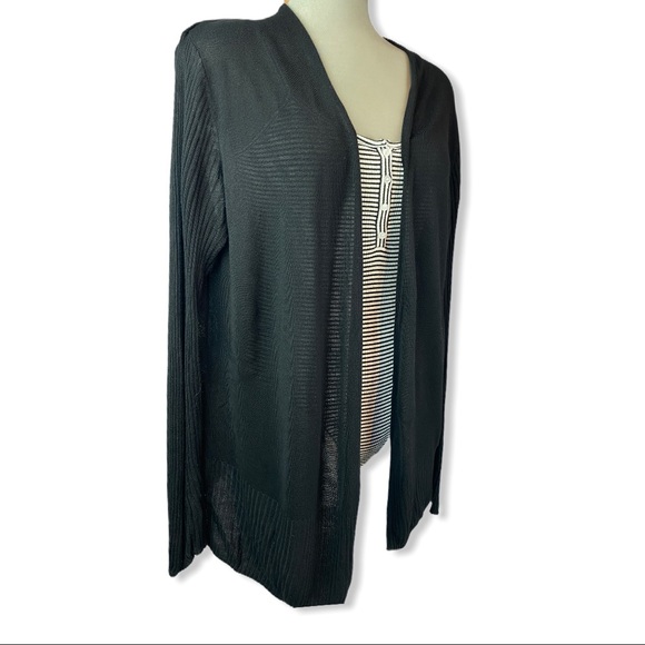 RICKI’S Black Lightweight Open Cardigan - Picture 2 of 6